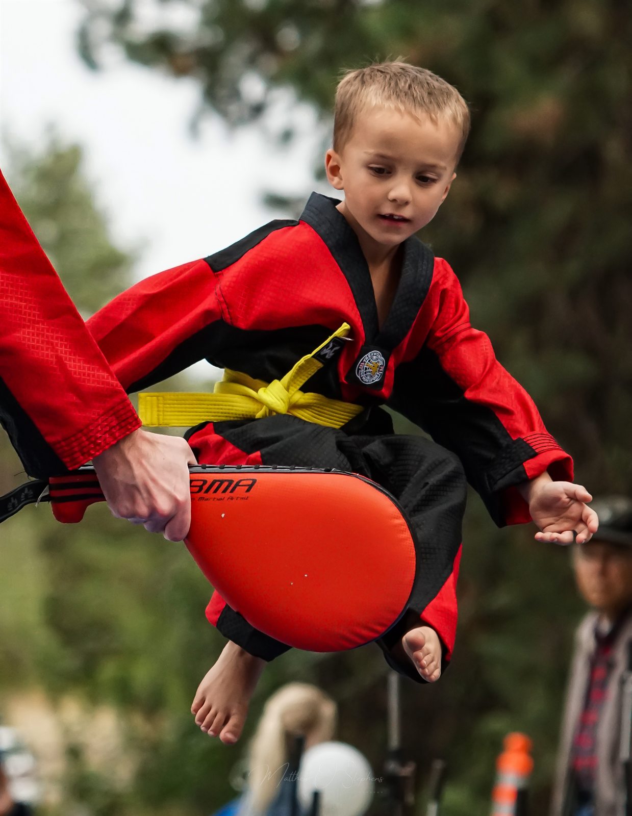 Young martial artist practicing at ValleyFest