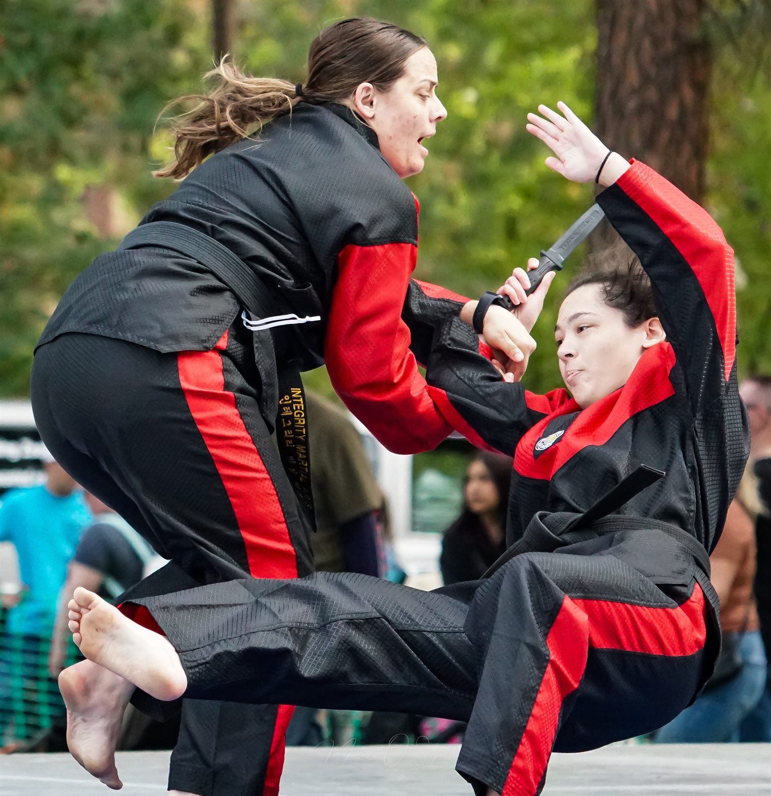 Adult martial artist practicing at ValleyFest